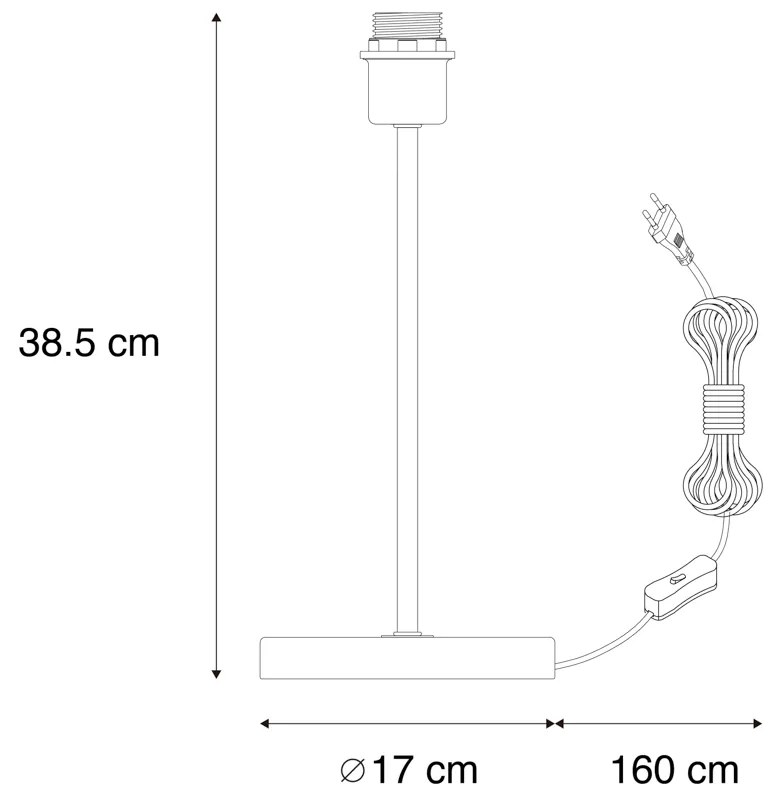 Klasyczna lampa stołowa mosiężna - Kaso