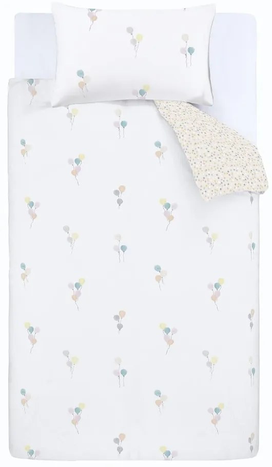 Flanelowa pościel dziecięca jednoosobowa 135x200 cm Balloons Spot – Bianca
