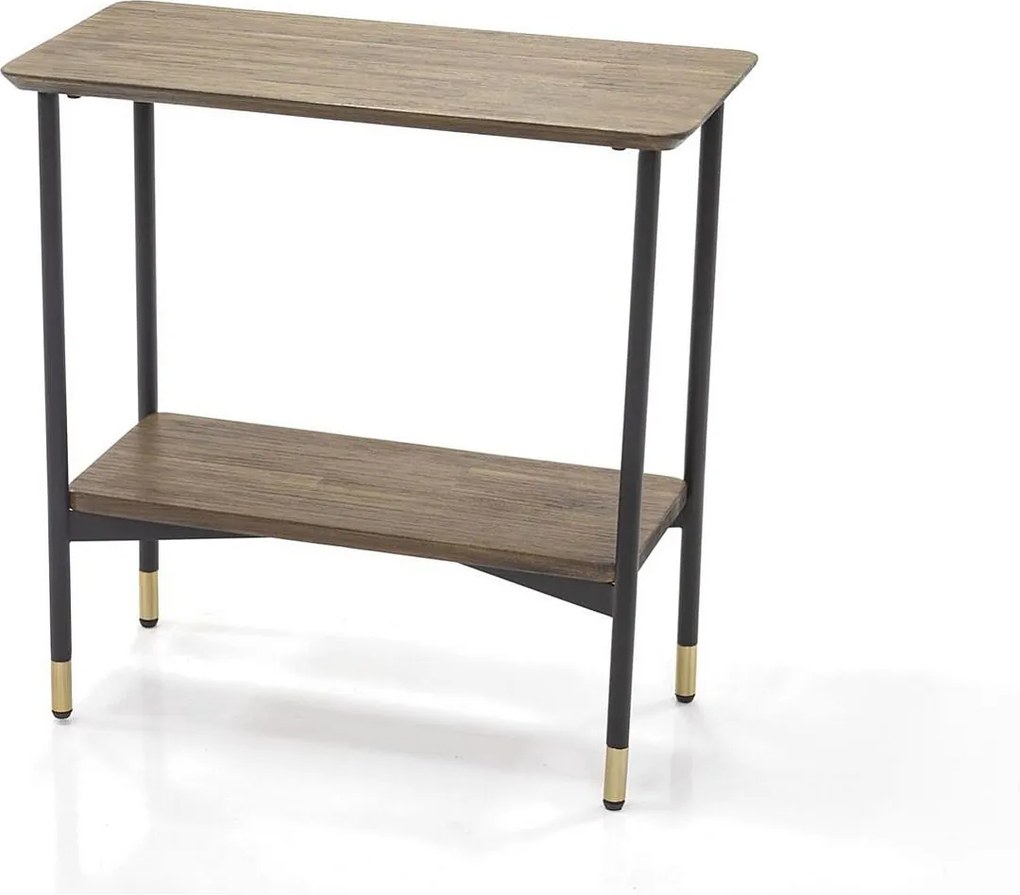 Stół 60x60x30 cm Brązowy labirynt mazl07-60