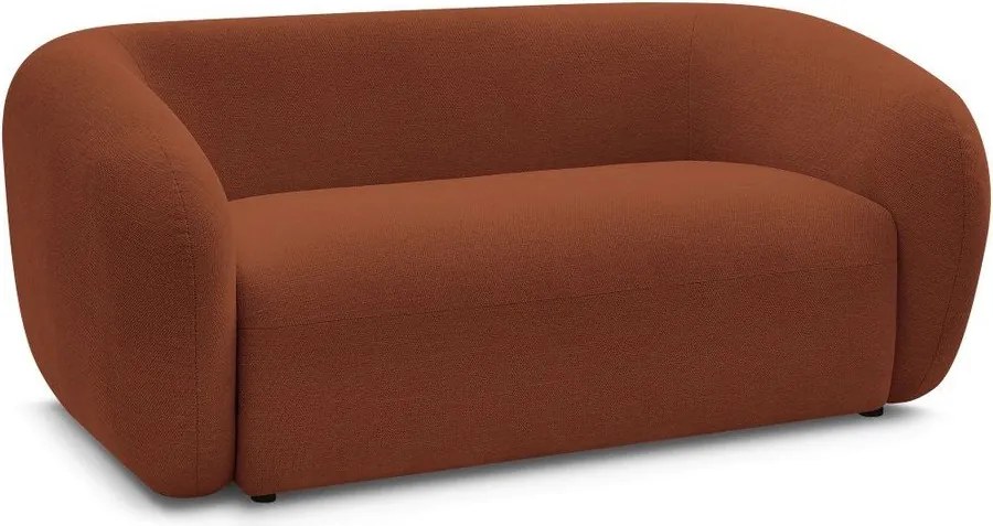 Pomarańczowa sofa z tkaniny szenilowej 160 cm Celine – Bobochic Paris