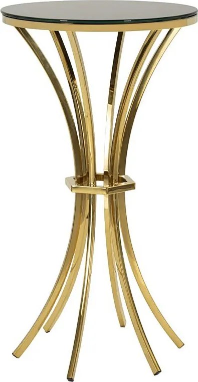 Stolik Kawowy VKH879, Złoto, 50x50x92 cm, Kendra Home