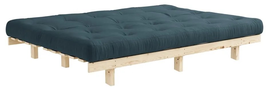 Sofa rozkładana Karup Design Lean Raw Petrol Blue