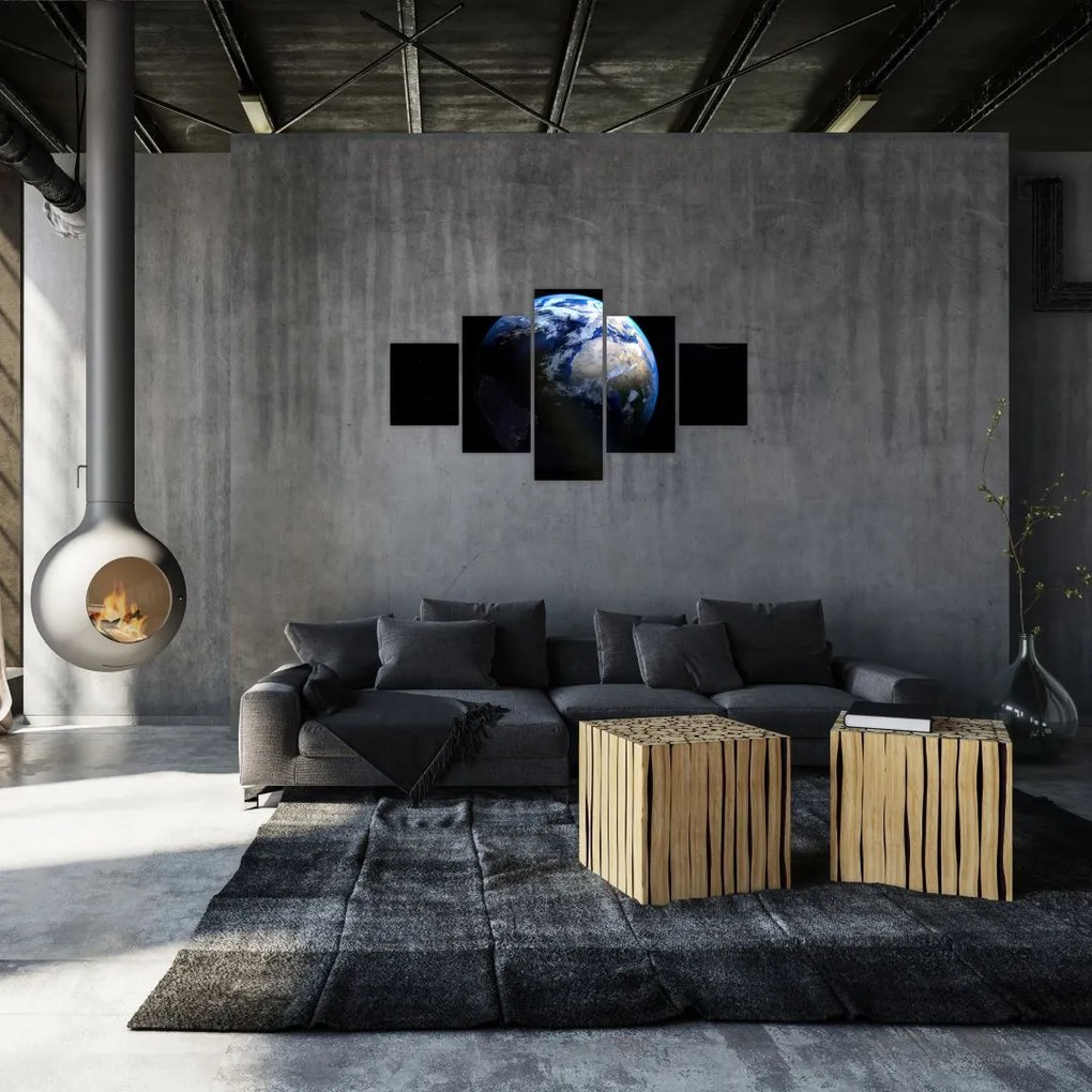 Obraz planety Ziemia (125x70 cm)