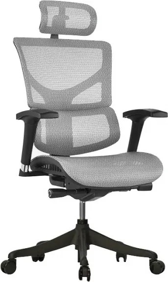 Ergonomiczny fotel biurowy z siateczki ErgoFly Sail, zgodny z normą BHP