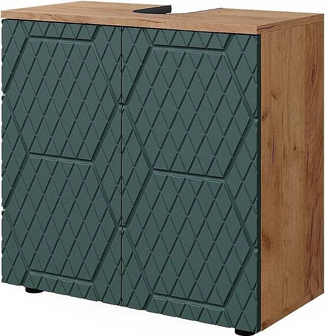 Szafka podumywalkowa  zielony/złoty dąb 60x30x59 irma