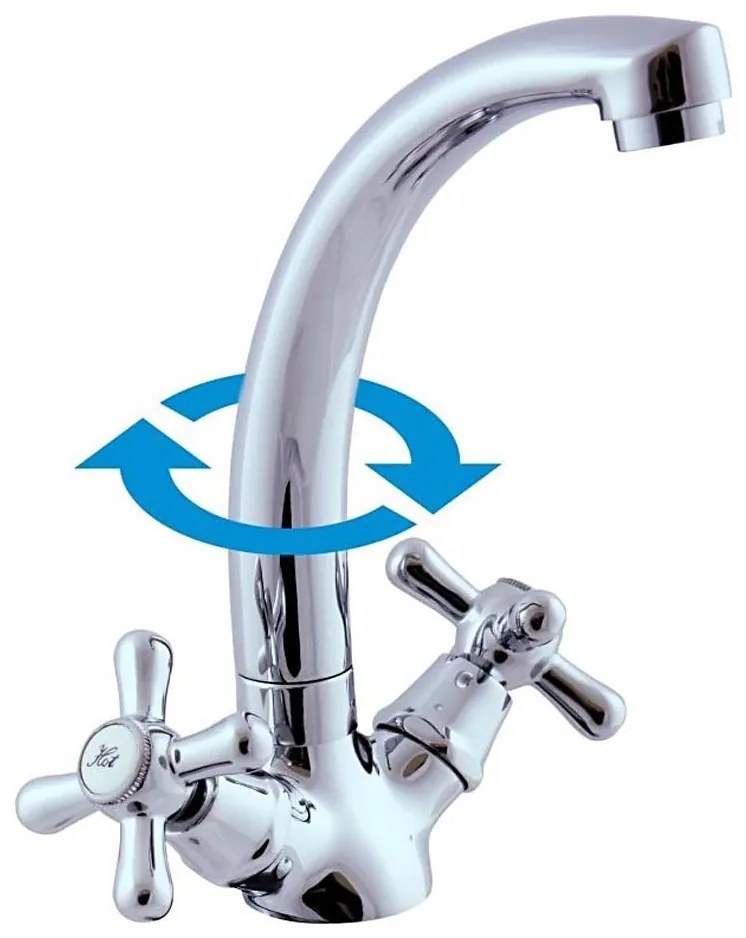 RAV Slezák MK120.0/2 - bateria umywalkowa MORAVA 20,5 cm chrom błyszczący