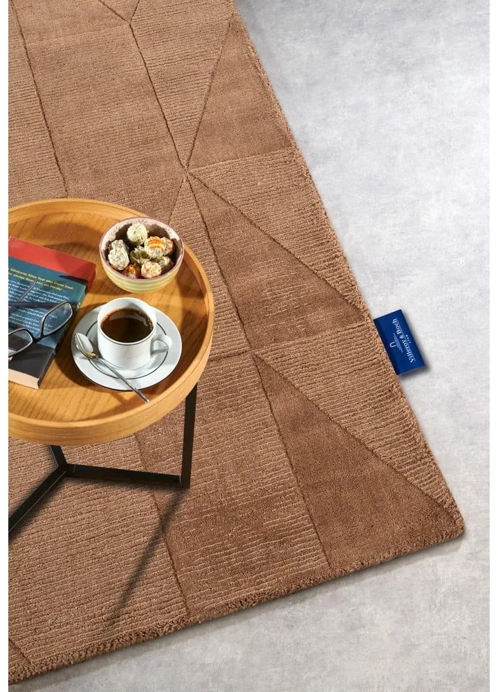 Brązowy wełniany dywan tkany ręcznie 120x170 cm Ursule – Villeroy&amp;Boch