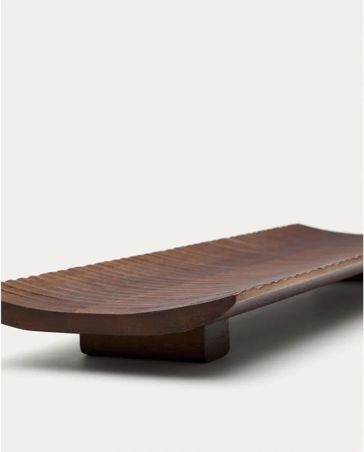 Drewniana taca do serwowania 15x38 cm Rommu – Kave Home