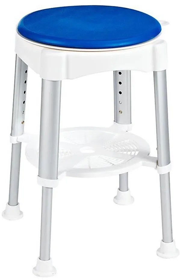 Ridder - Obrotowy stołek 58x35,5 cm niebieski/biały