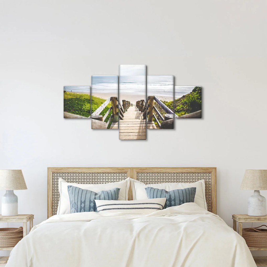 Obraz - Wejście na plażę (125x70 cm)