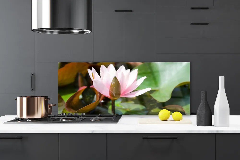 Panel Szklany Subtelny Pąk Kwiatowy