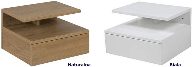 Biała designerska szafka nocna S7-P03