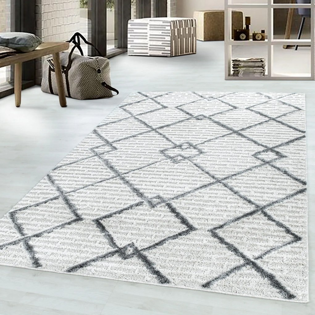 Dywan nowoczesny 3D La Casa ornament kremowy 120 cm x 170 cm