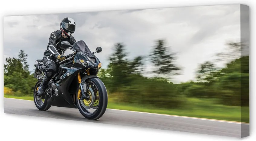 Duży obraz na płótnie Motocykl ku Horyzontowi