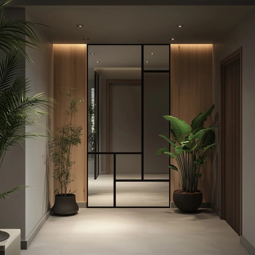 Panele lustrzane w zestawie 105x210 cm L3-H53