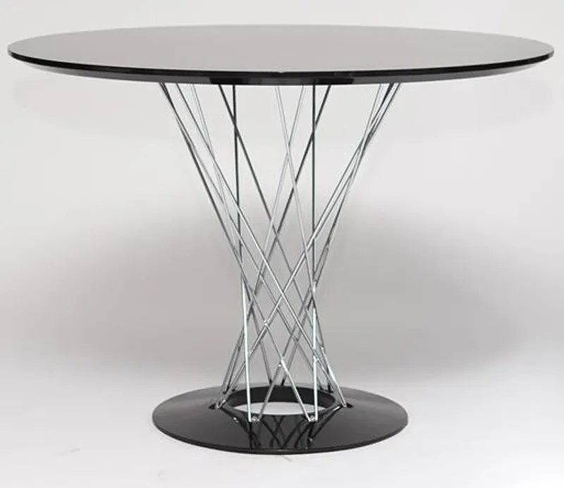 Czarny okrągły stół designerski - Praxon