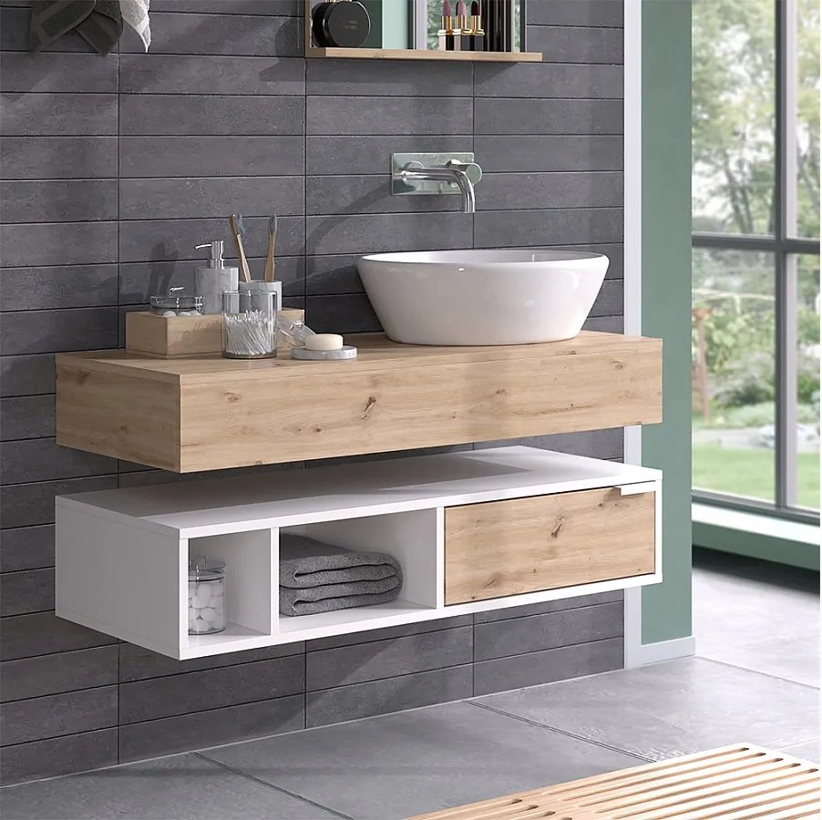 Szafka na wannę biały 100x40x15 henri