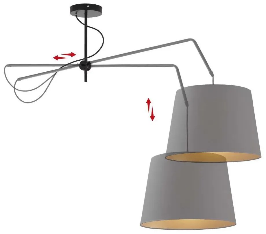 Lampa wisząca glamour nad stół EX247-Oviero - 5 kolorów do wyboru