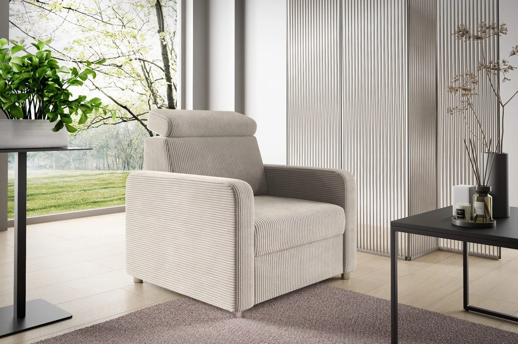 Fotel z regulowanym zagłówkiem Mako