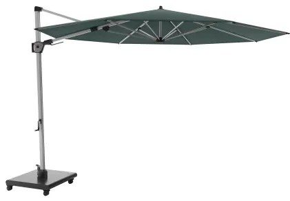 KNIRPS 320 x 320 cm - luksusowy wahadłowy parasol ogrodowy z drążkiem bocznym : Kolor parasola Knirps - Niebieski