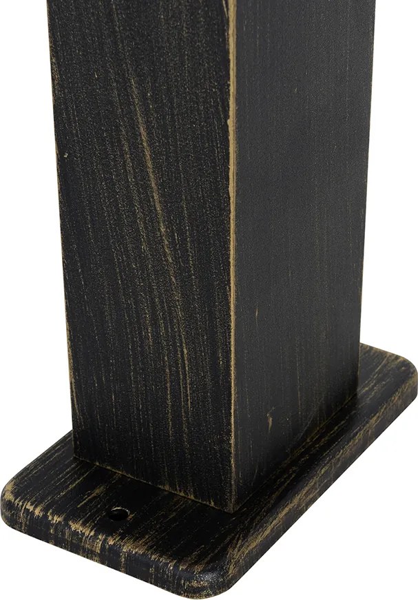 Industrialna lampa stojąca na zewnątrz złoto antyczne 80 cm IP44 - Baleno