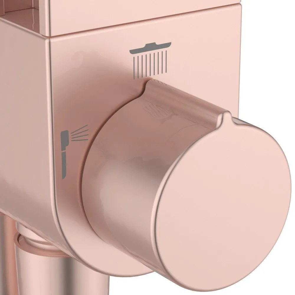 Jasnoróżowy metalowy zestaw prysznicowy 110 cm ALU+ – Ideal Standard