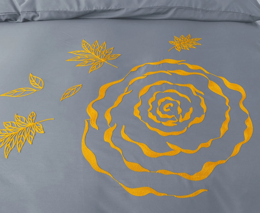 PrzytulneMieszkanie.pl PrzytulneMieszkanie.pl Pościel z mikrofibry EMBROSA szare Rozmiar pościeli: 70 x 80 cm | 140 x 200 cm
