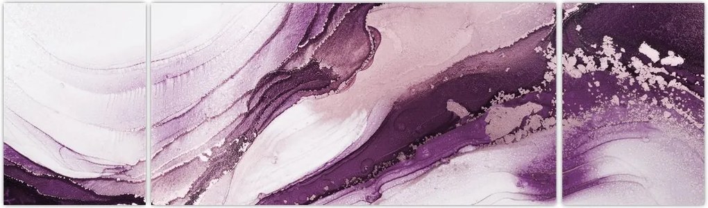 Obraz - Fioletowy płyn artystyczny (170x50 cm)