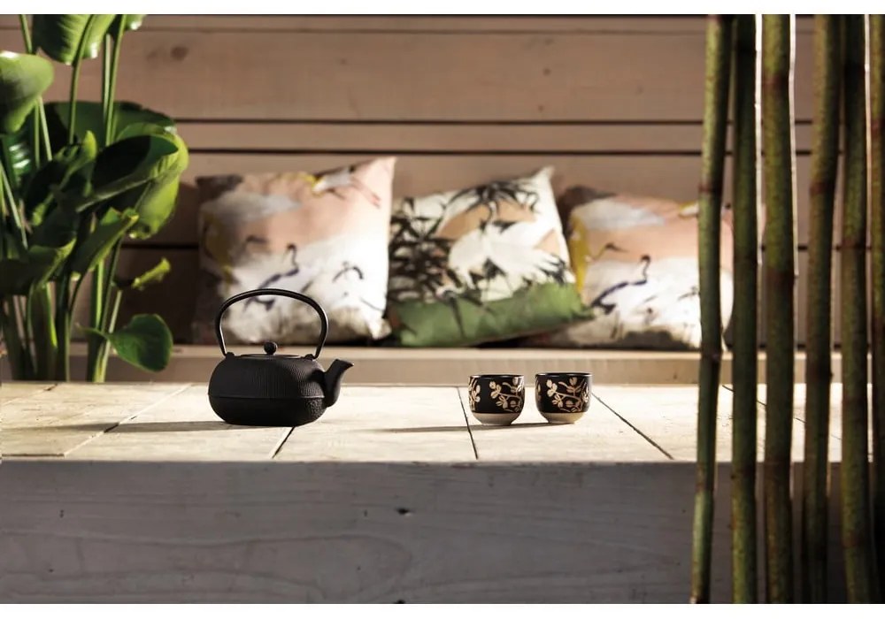 Czarny porcelanowo-żeliwny serwis do herbaty Sichuan – Bredemeijer