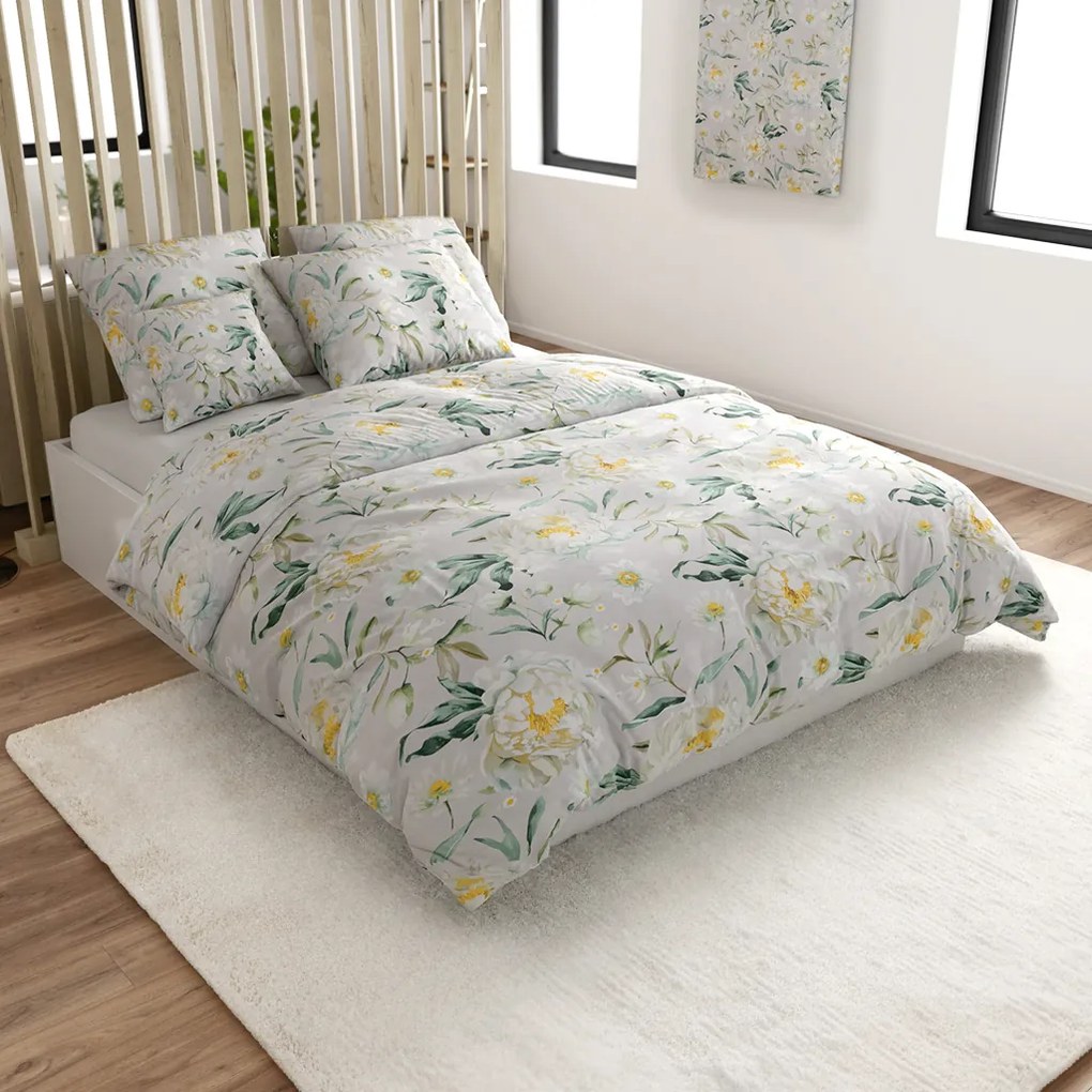 PrzytulneMieszkanie.pl PrzytulneMieszkanie.pl Pościel z mikrofibry ELYSIA, jasnoszara Rozmiar pościeli: 70 x 80 cm | 140 x 200 cm