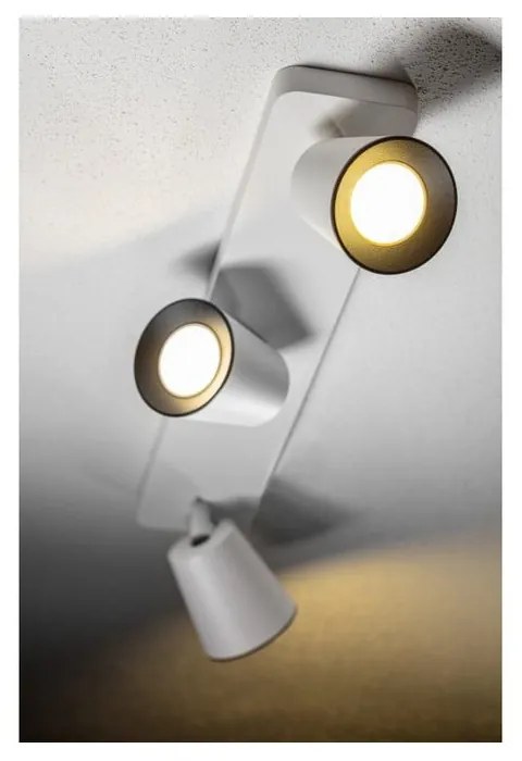 Biała lampa sufitowa z metalowym kloszem 9x53 cm Elli – GTV