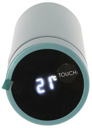 EH Termos ze stali nierdzewnej z termometrem Temp 450 ml, czarny