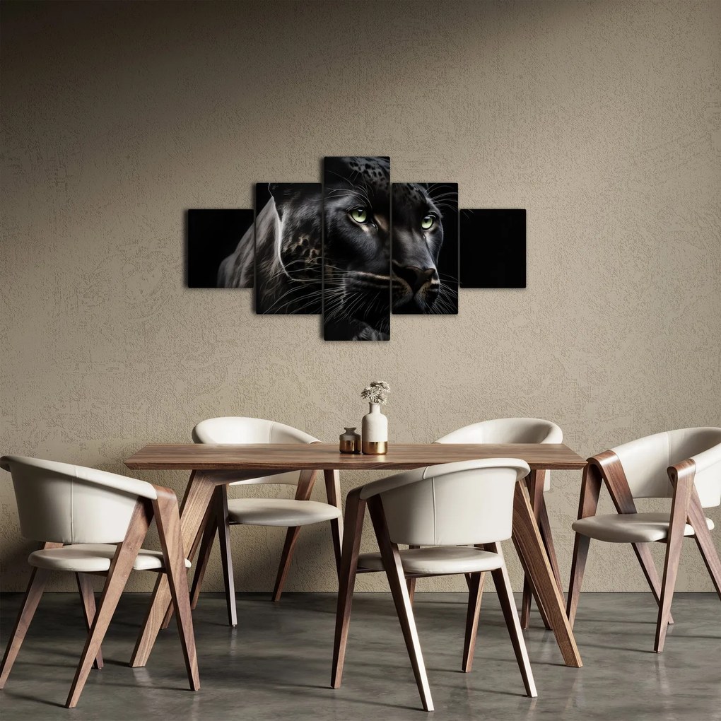 Obraz - Czarna Pantera (125x70 cm)