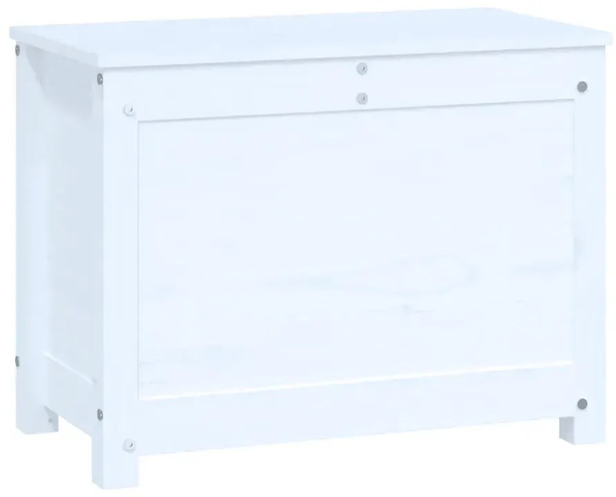 Biała Skrzynia Na Pościel Z Drewna Sosnowego B9-M44