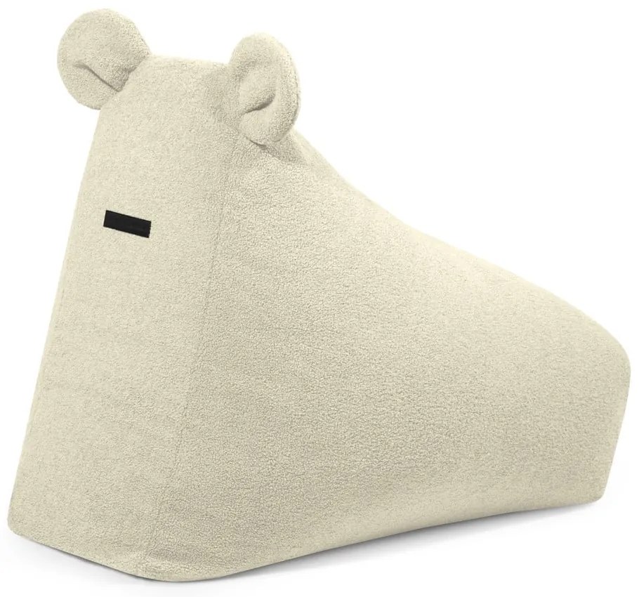 Jasnoszary dziecięcy worek do siedzenia z materiału bouclé Snug 80 Bear – SLOWDOWN