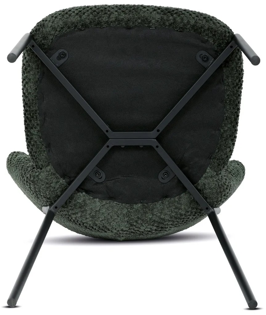 Zestaw krzeseł do jadalni Bouclé CT-W1077 GRN2, 4szt.