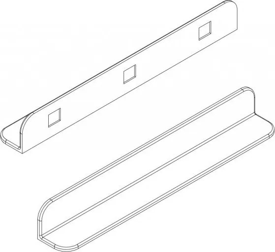 Półka ścienna łazienkowa PB4202
