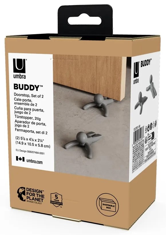 Stopery do drzwi zestaw 2 szt. Buddy – Umbra