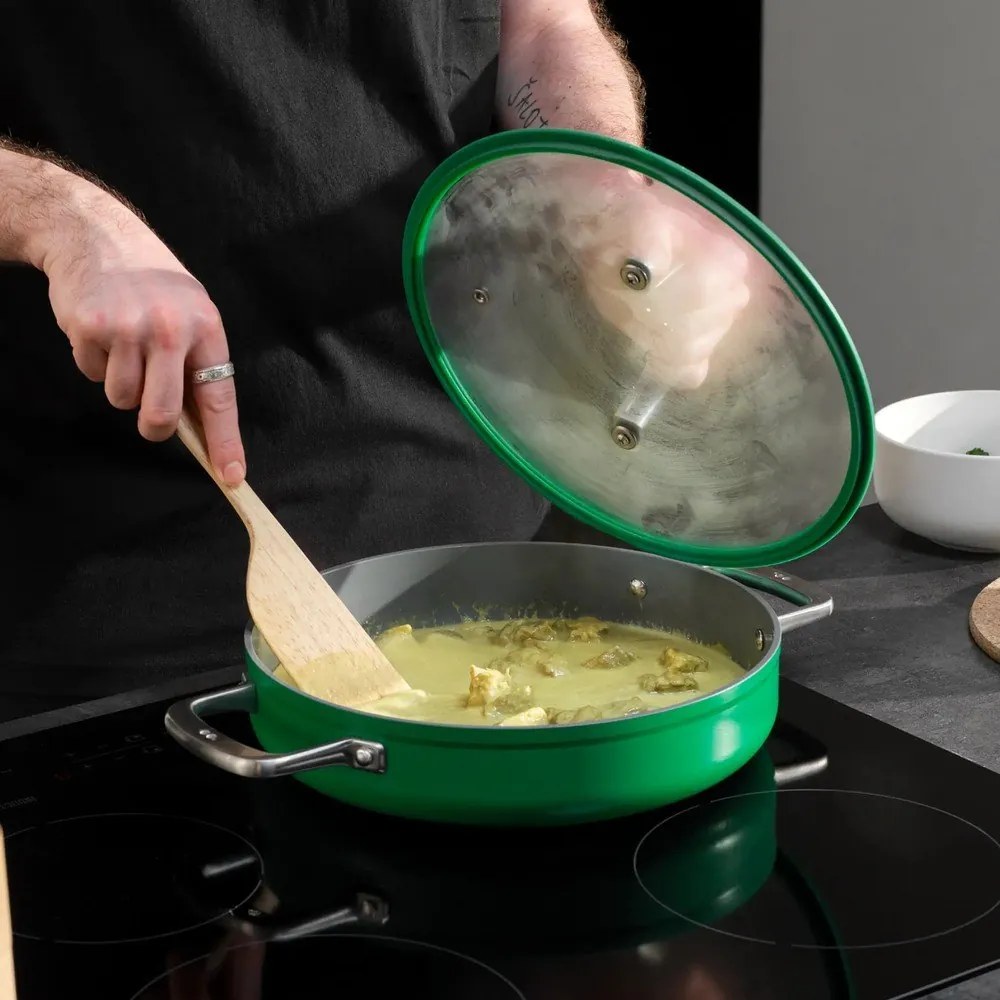 Patelnia z pokrywką/z powłoką ceramiczną ø 28 cm tegame Meda 3.0 – FABINI