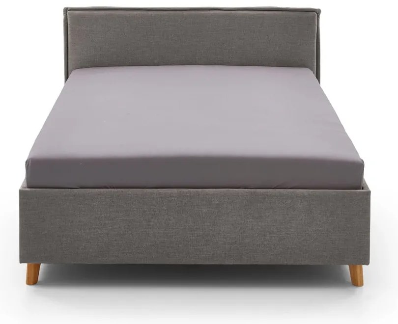 Szare łóżko dziecięce ze schowkiem 90x200 cm Fun – Meise Möbel