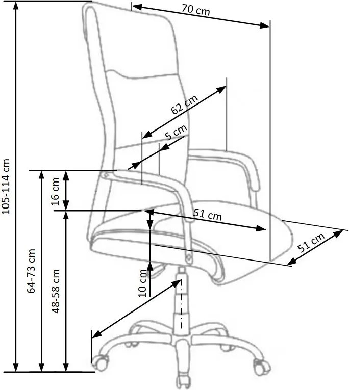 Elegancki fotel biurowy Hamilton Halmar