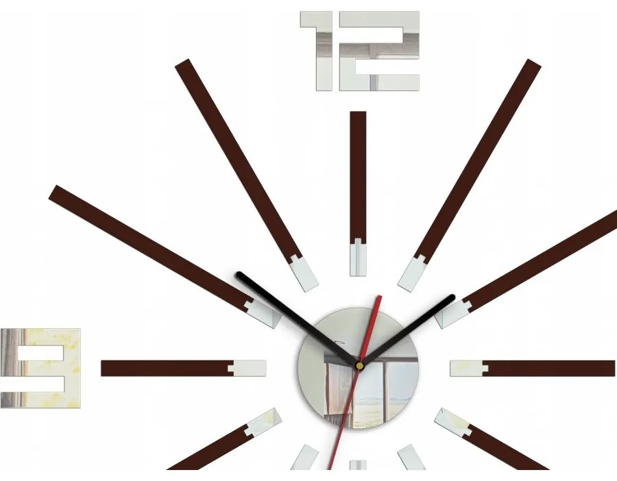 Zegar ścienny naklejany duży nowoczesny akrylowy na ścianę do kuchni salonu