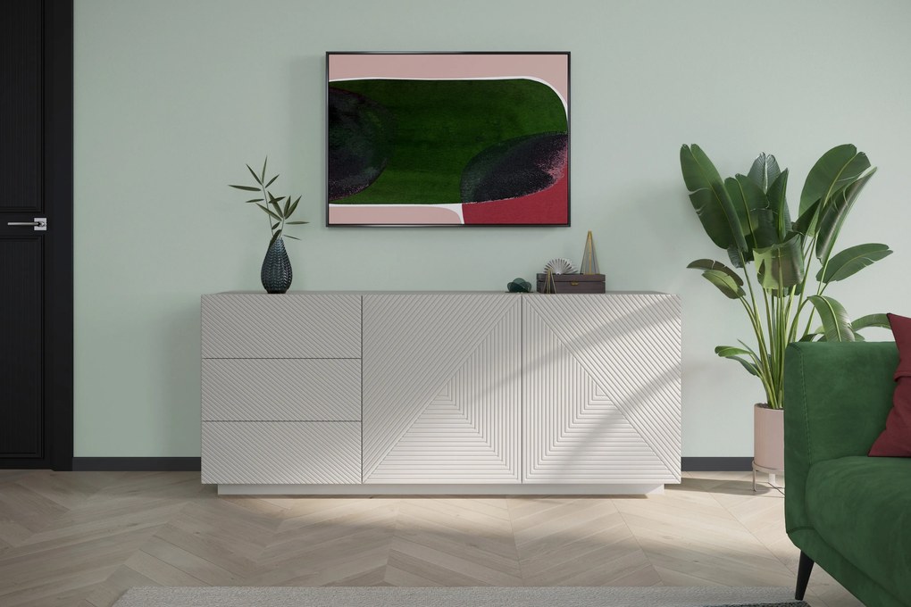 Komoda z szufladami Asha 167 cm - kaszmir