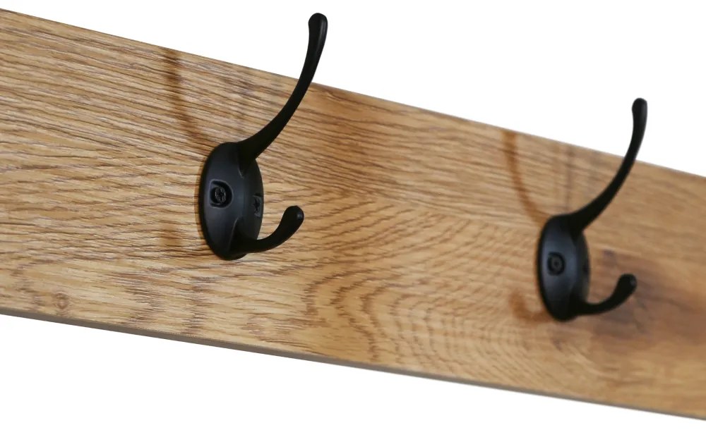 Wieszak z półkami BERDY, dąb