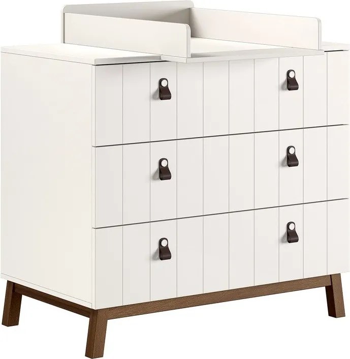 Beżowa komoda dziecięca z przewijakiem 98,5x94x57 cm Sezane – Vipack