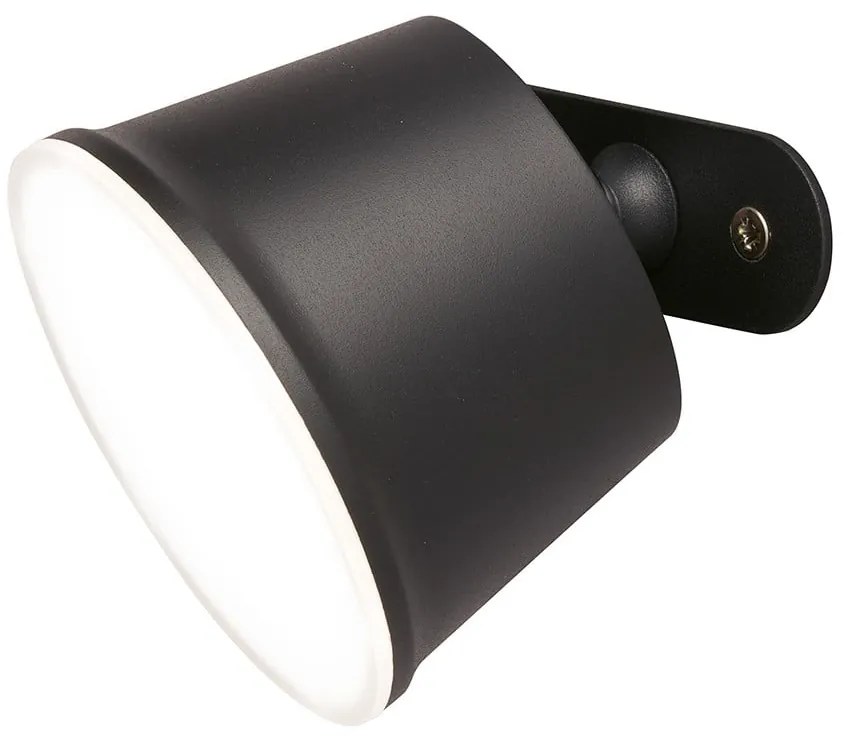 Czarna lampa stołowa LED z metalowym kloszem (wysokość 34 cm) Voet – Fischer &amp; Honsel