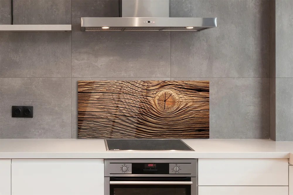 Panel szklany do Kuchni Organiczna Tekstura Deski