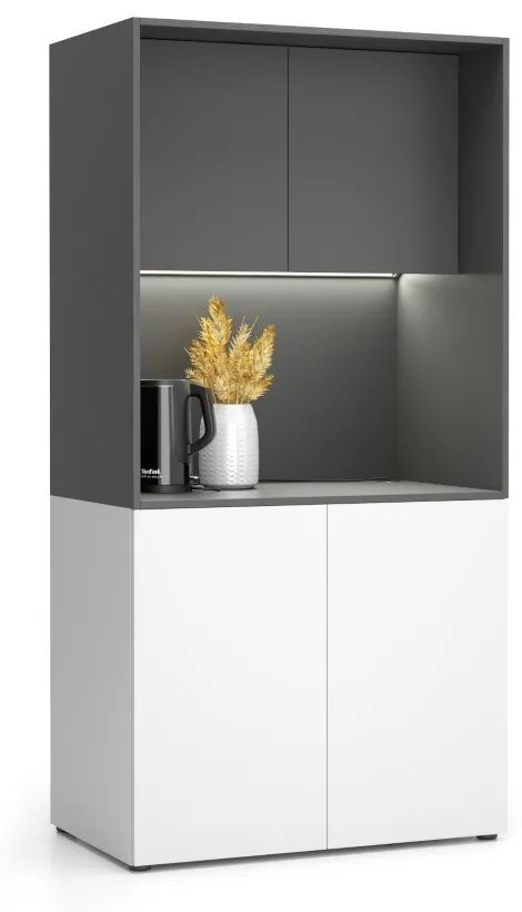 Kuchnia NIKA bez wyposażenia 1000 x 600 x 2000 mm, grafit