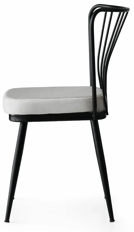 Zestaw krzeseł do jadalni Yildiz White, 4 szt.