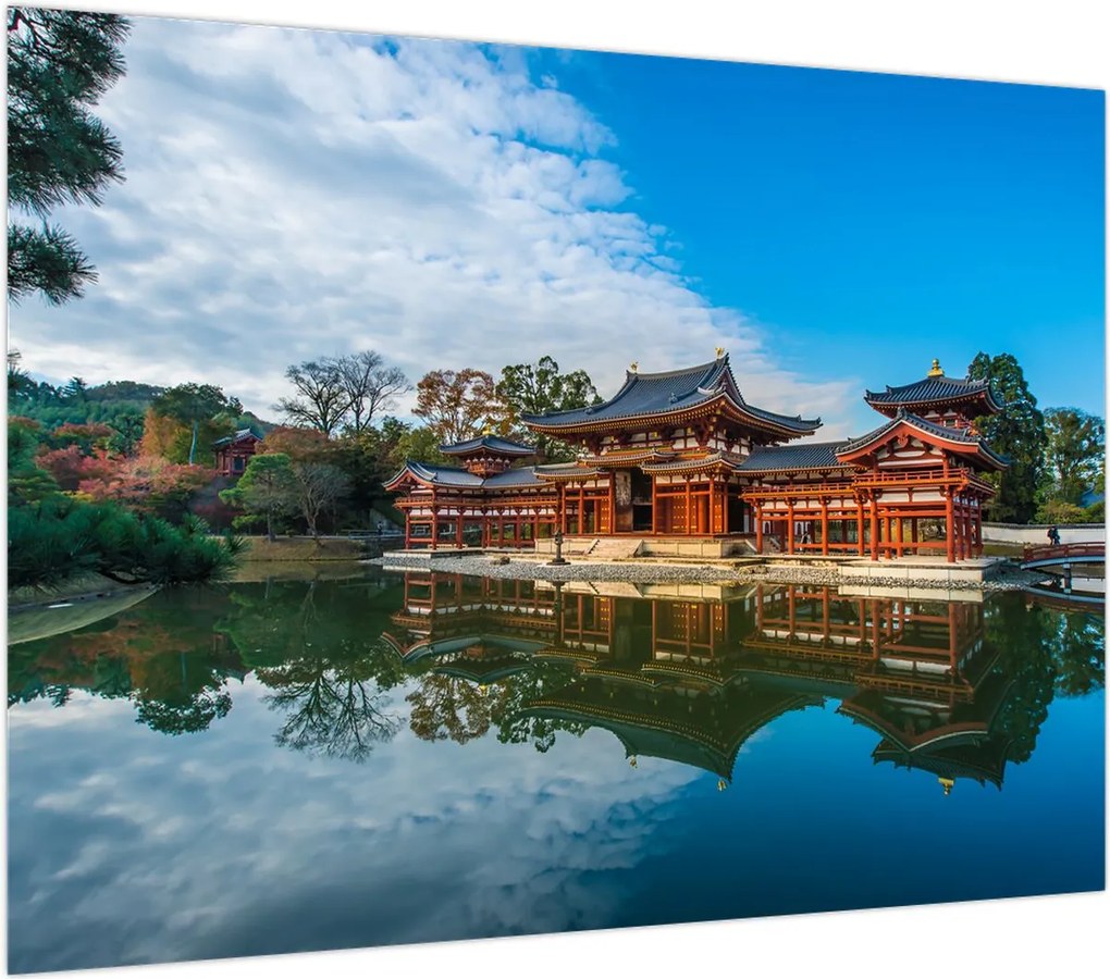 Obraz na szkle - Świątynia Byodo-in, Japonia (70x50 cm)